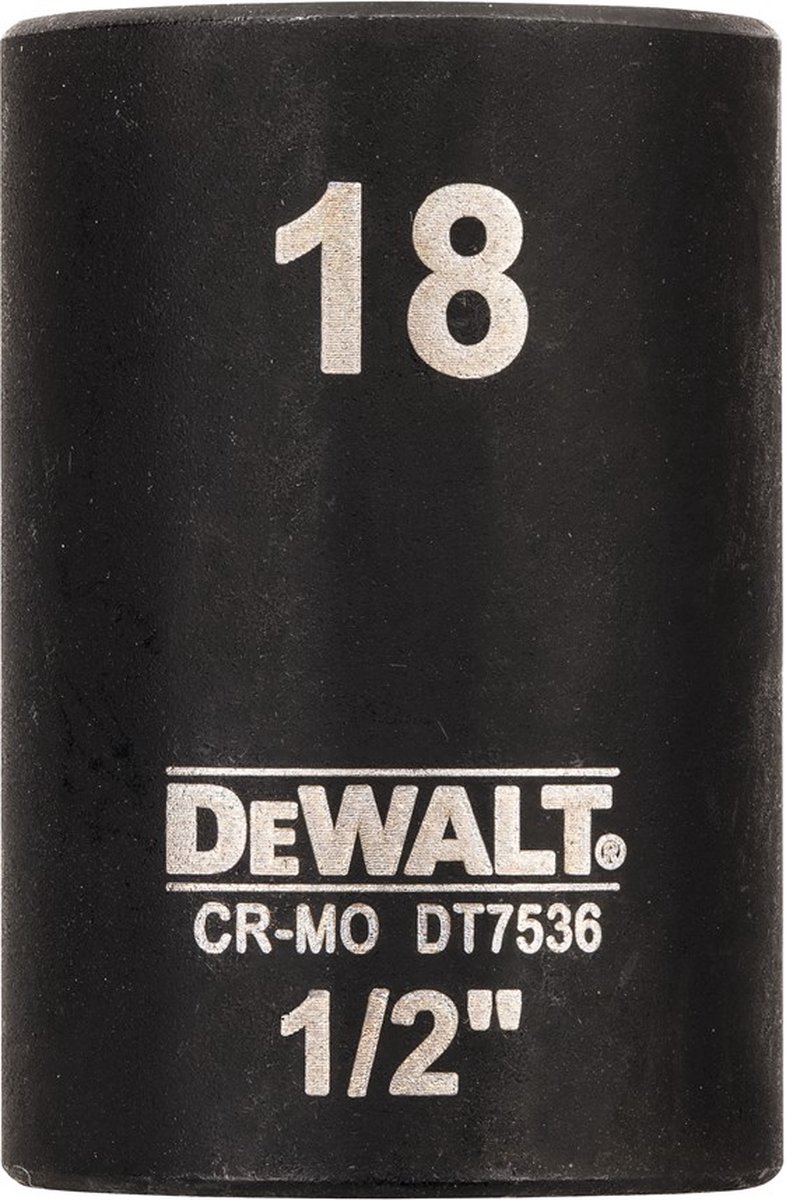 DeWALT DT7536 Krachtdop 1/2 kort | 18mm