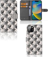 Wallet Book Case iPhone 14 Plus Smartphone Hoesje Salamander Grey