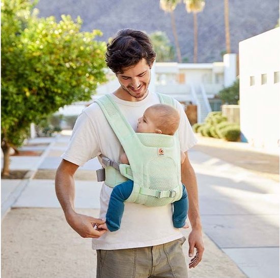 Ergobaby Draagzak Aerloom Luminous Mint ergonomische draagzak baby vanaf maat 56