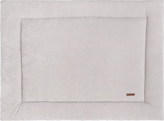 Baby's Only Boxkleed Sense - Parklegger - Speelkleed - Kiezelgrijs - 75x95 cm - Zachte rib corduroy stof - Extra dik - Boxmatras - Tweezijdig te gebruiken