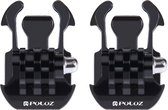 2 PCS PULUZ horizontaal oppervlak Quick Release Buckle voor  GoPro HERO 7 / 6 / 5 / 5 session / 4 session / 4 / 3+/ 3 / 2 / 1    Xiaoyi nl andere actie camera's