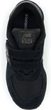 Zwarte New Balance 574 sneaker met klittenbandsluiting en mesh details.