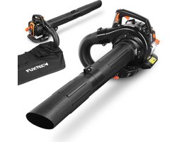 FUXTEC 3-in-1 Benzine Bladblazer & Bladzuiger FX-LBS126P – 25,4 cc 2-Takt – 225 km/u – 60L Opvangzak