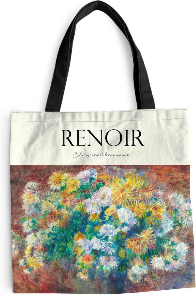 Sac bandoulière - Sac de plage - Shopper Art - Fleurs - Renoir - 40x40 cm -  Sac en coton | bol