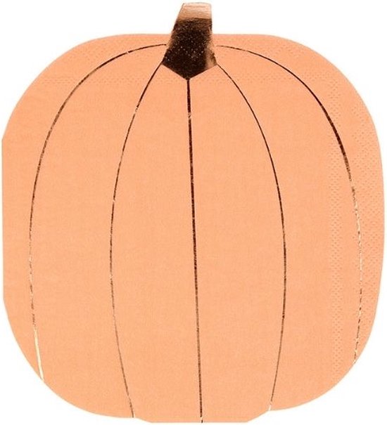 Servetten Pumpkin Pastel Halloween (16st) Meri Meri