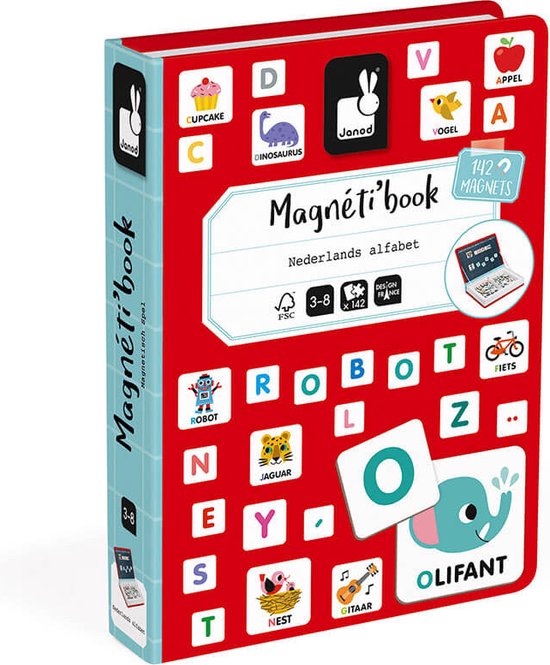 Janod Magnetibook Alfabet Nederlandstalig - Magneetboek - Janod