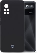 Mobilize Hoesje geschikt voor POCO X4 Pro 5G Telefoonhoesje Flexibel TPU | Mobilize Rubber Gelly Backcover - Matt Black | Zwart
