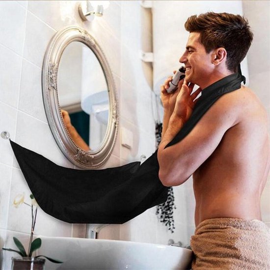 Salle de bain hommes tablier barbe roi bavoir coupes de cheveux attrape  toilettage... | bol.com