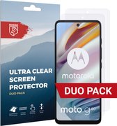 Rosso Screen Protector Ultra Clear Duo Pack Geschikt voor Motorola Moto G60 | TPU Folie | Case Friendly | 2 Stuks
