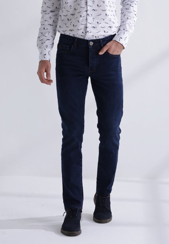 Ik heb een contract gemaakt Graf Beukende Heren Jeans George Slim Fit - 38 | bol.com