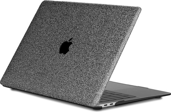 Lunso - Housse de protection - MacBook Pro 16 pouces (2021) - Blauw Glitter / Grijs