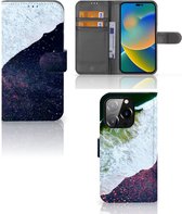 Flip Cover iPhone 14 Pro Telefoon Hoesje Sea in Space