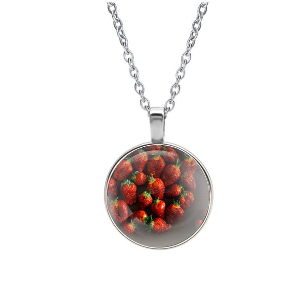 Ketting Glas - Aardbeien