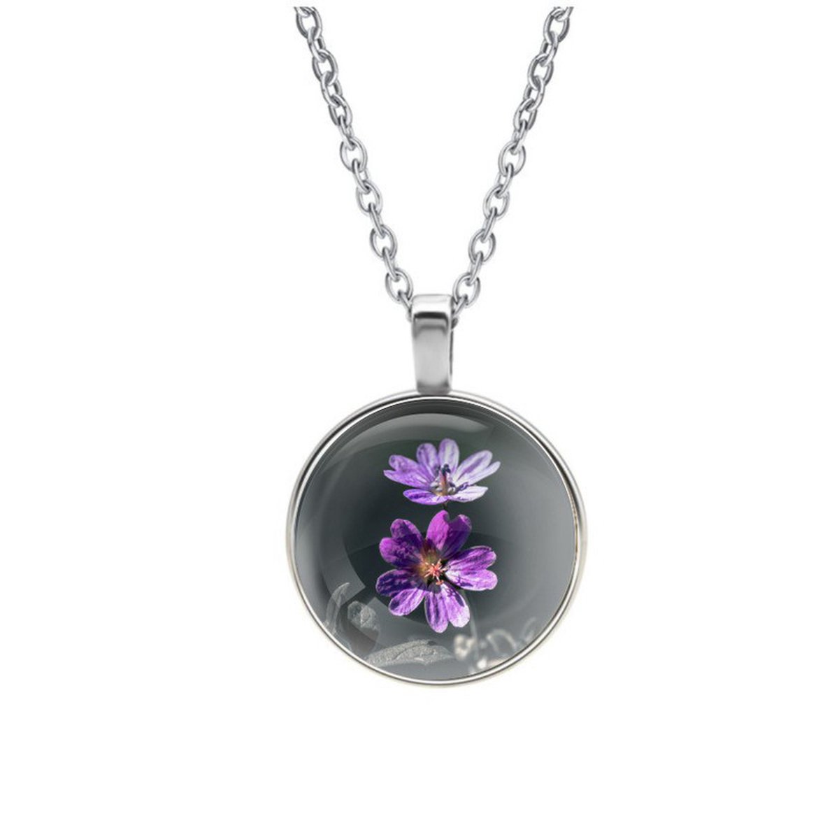 Ketting Glas - Bloem