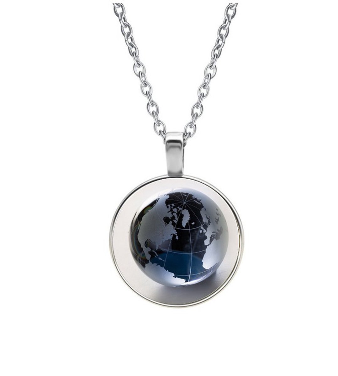 Ketting Glas - Werldbol Glas