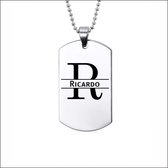 Collier en acier inoxydable avec nom - Ricardo