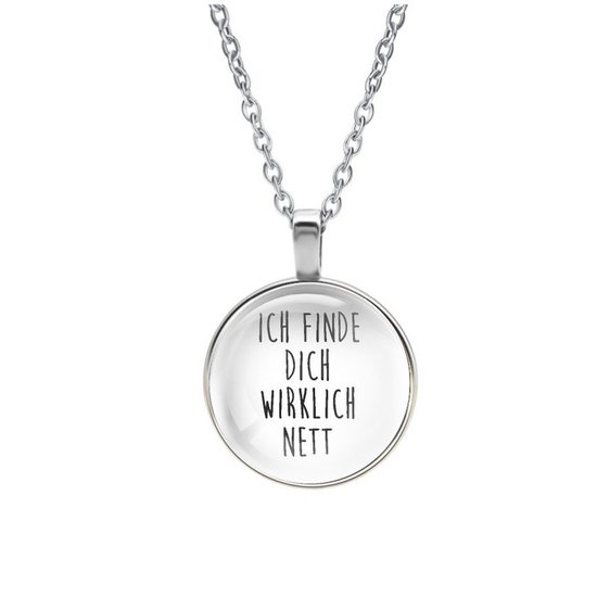 Ketting Glas Ich Finde Dich Wirklich Nett bol