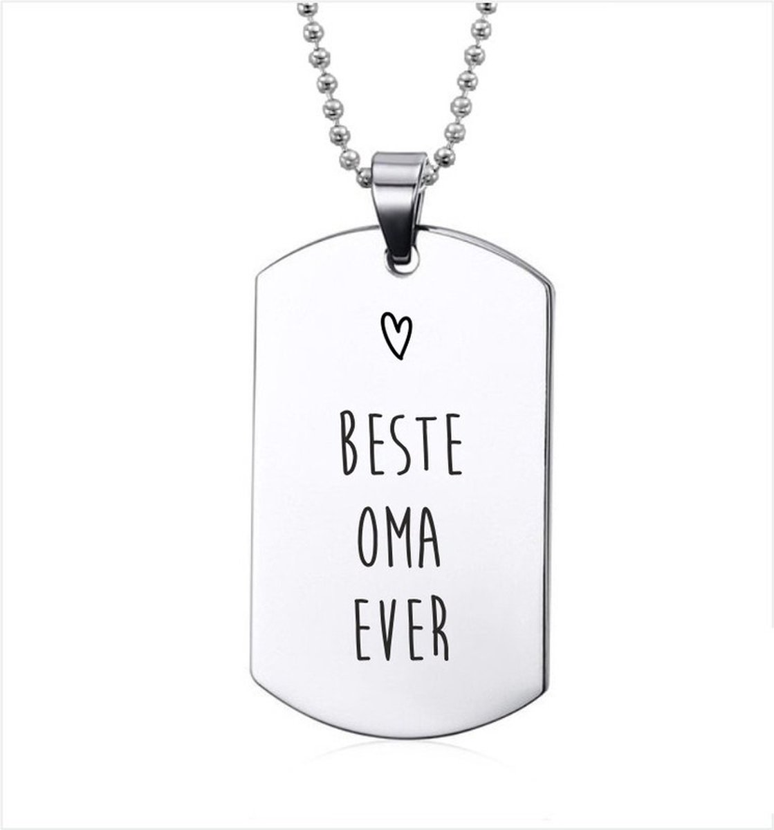 Ketting RVS - Beste Oma Ever