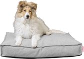 Snoozle Orthopedische Hondenmand - Zacht en Luxe Hondenkussen - Hondenbed - Wasbaar - Hondenmanden - 80X55 cm - Lichtgrijs