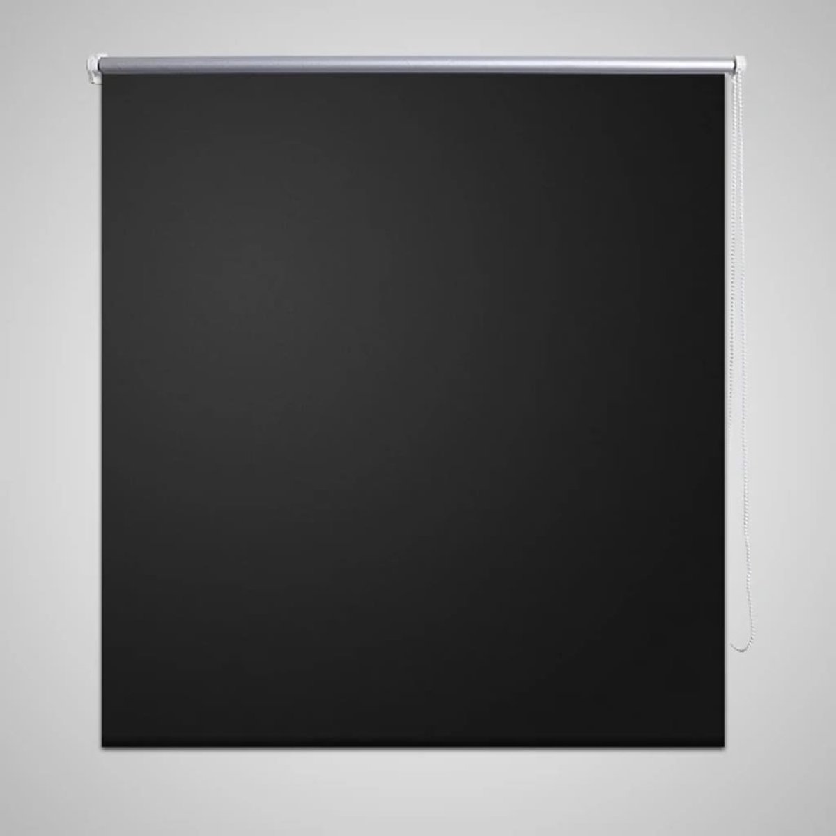 Decoways - Rolgordijn verduisterend 160 x 175 cm zwart