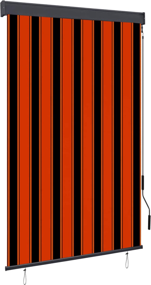 Decoways - Rolgordijn voor buiten 120x250 cm oranje en bruin