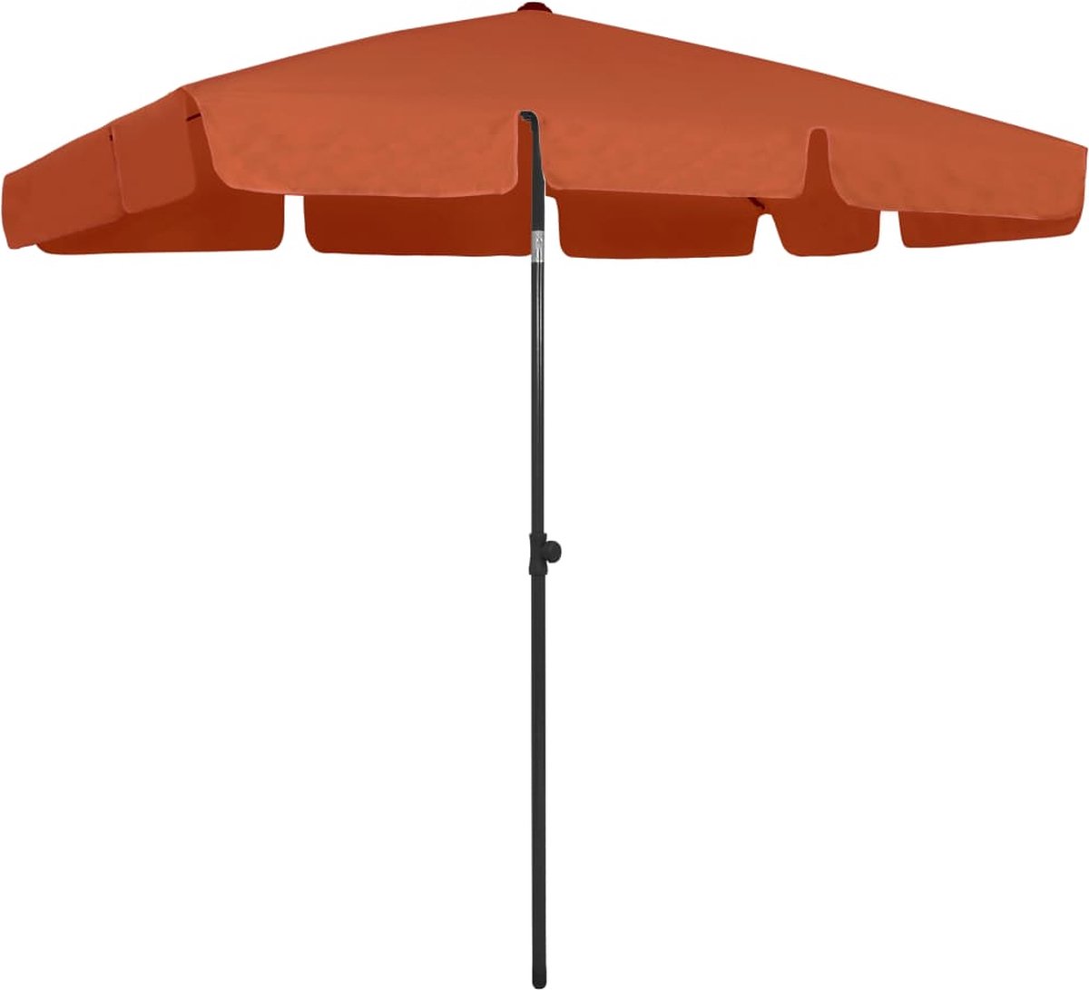 Decoways - Strandparasol 200x125 cm terracotta