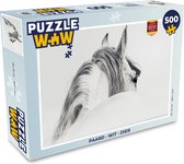 Puzzel Paard - Wit - Dier - Legpuzzel - Puzzel 500 stukjes