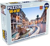 Puzzel Rome - Fontein - Piazza di Spagna - Legpuzzel - Puzzel 1000 stukjes volwassenen