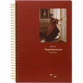 D5347-3 Kalpa notitieboekje voor lente A4 Spiraalvormige impressionisten dame