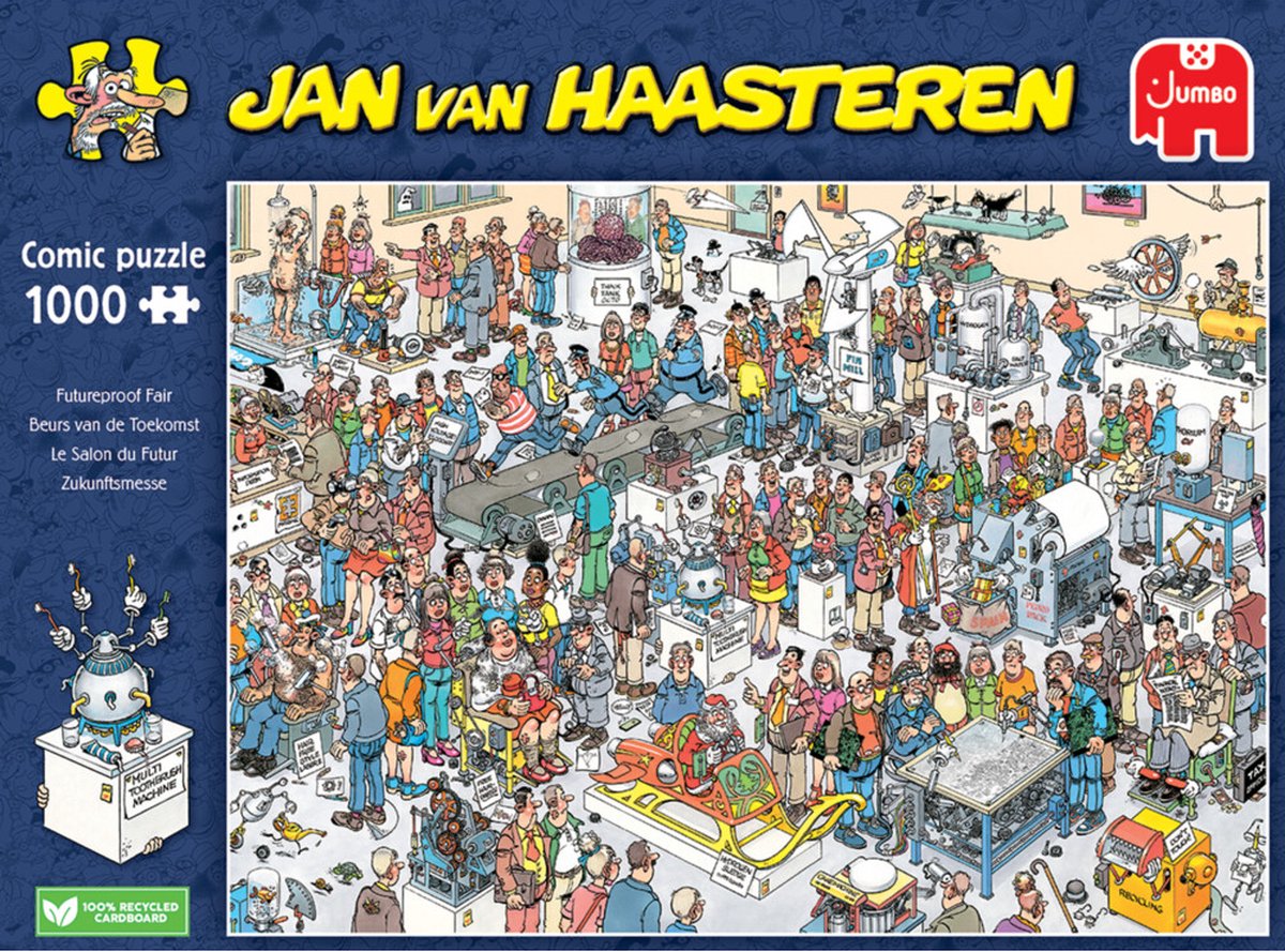 Jan van Haasteren - Beurs van de Toekomst - 1000 stukjes - Legpuzzel — afbeelding 5