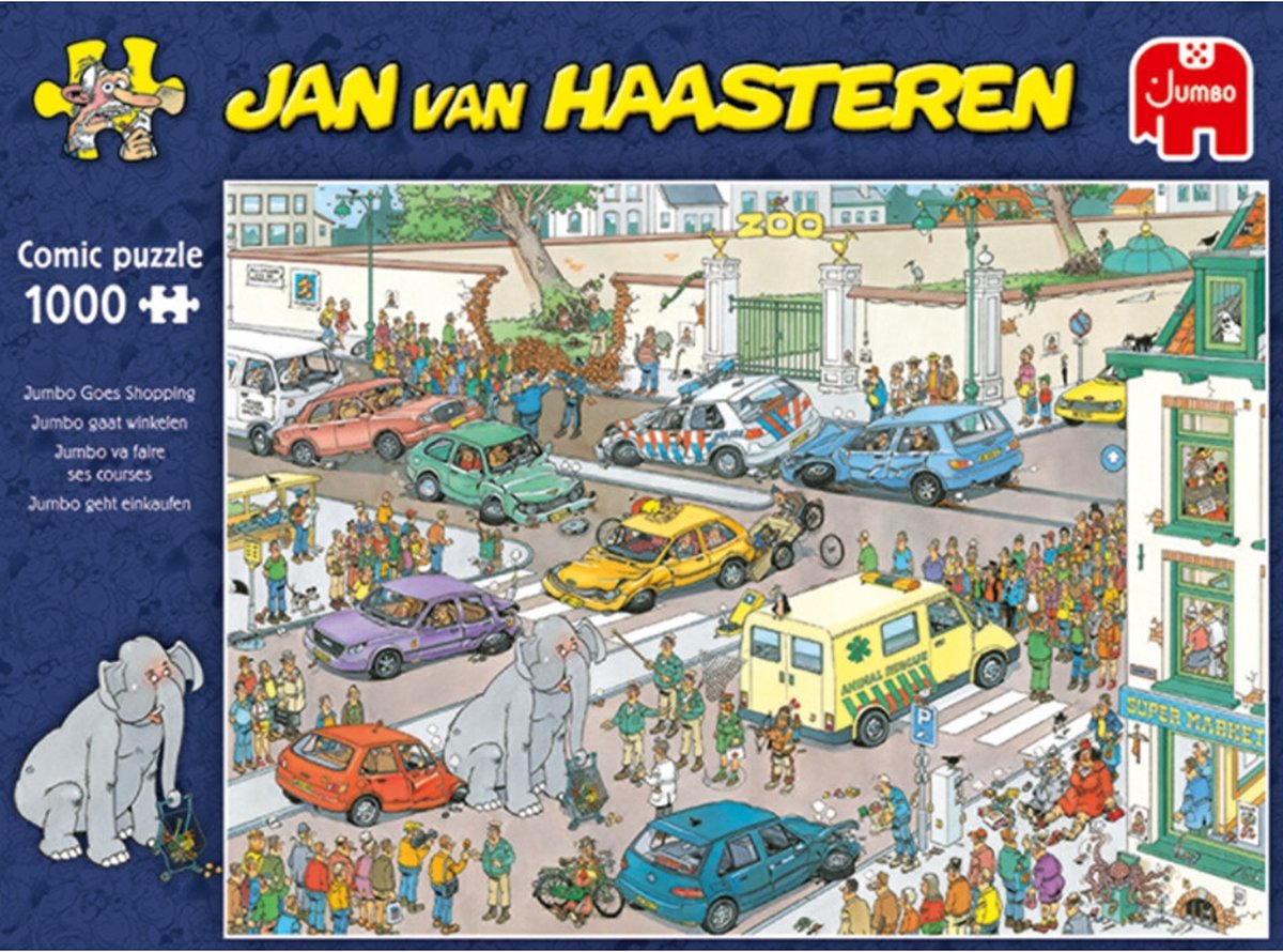 Jan van Haasteren Jumbo gaat winkelen puzzel - 1000 stukjes — afbeelding 6