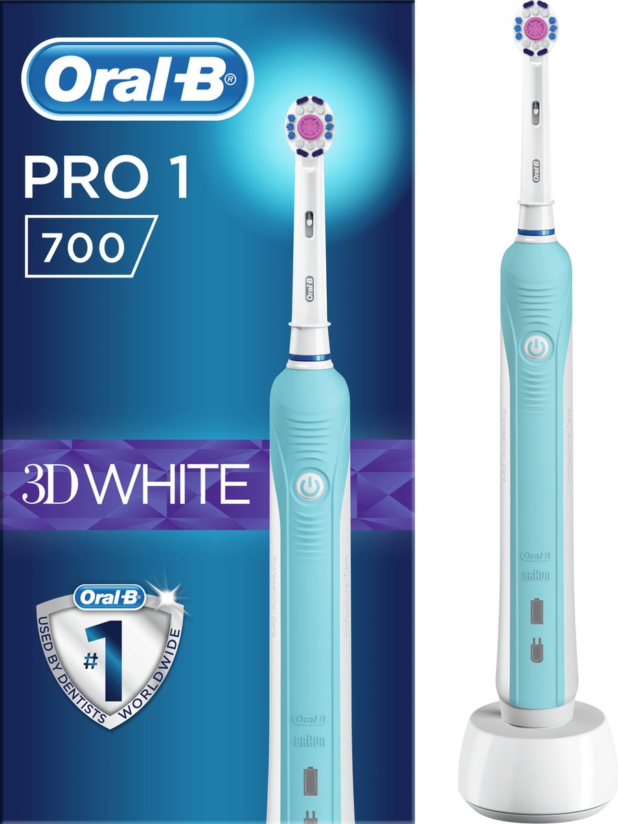 schroot Erge, ernstige Ontoegankelijk Oral-B Pro 1 700 - Oplaadbare Elektrische Tandenborstel - Powered By Braun  - Blauw | bol.com