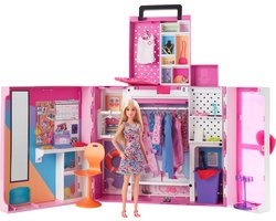 Barbie Droomkast en Barbiepop - Speelset met modepop en barbiekleding