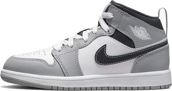 Nike Air Jordan 1 Mid Light Smoke Grey (2022) (PS) - Sneakers - Kids - Maat  31 - Grijs/Wit | bol.com