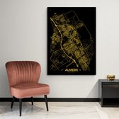 Poster Plattegrond Almere - Dibond - 70x100 cm | Wanddecoratie - Interieur - Art - Wonen - Schilderij - Kunst