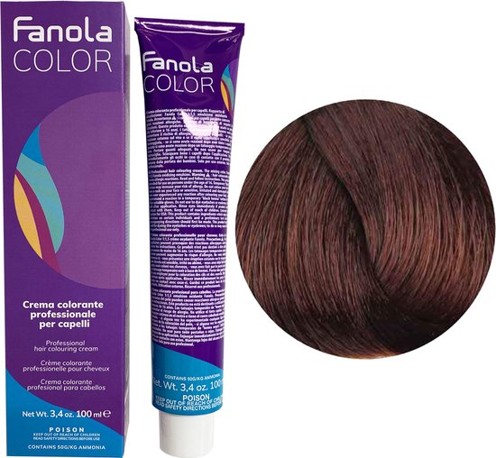 Fanola Haarverf Professional Colouring Cream 6.43 Dark Blonde Copper Golden  | bol.com