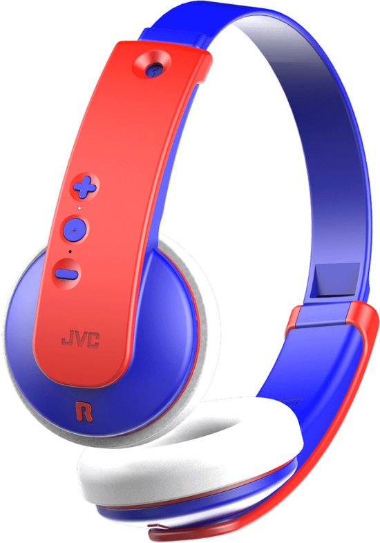JVC TinyPhones Casque Bluetooth pour Enfant Rouge/Bleu - HA-KD9BT