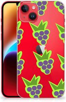 TPU Bumper iPhone 14 Plus Smartphone Hoesje Doorzichtig Druiven