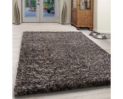 Flycarpets Lorium Vloerkleed - 240x340 cm - Taupe/Grijs/Beige - Hoogpolig