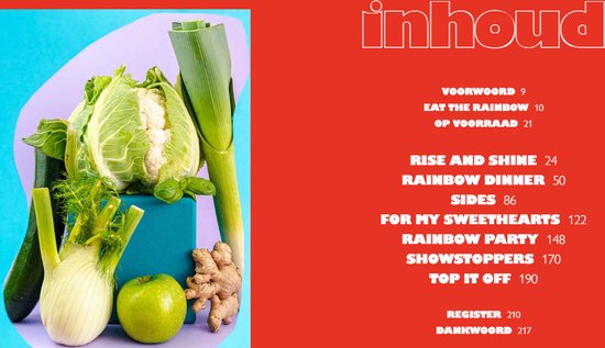 Vegan rainbow food