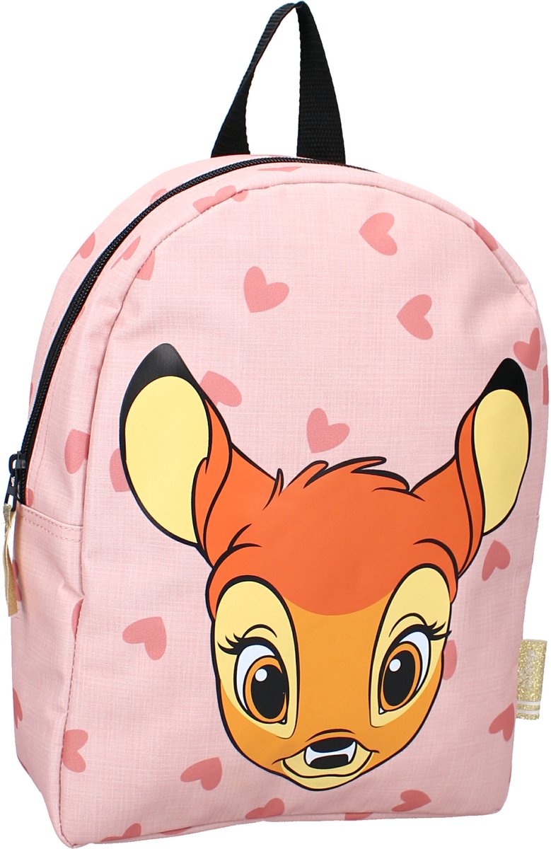 Bambi Cute Forever Rugzak - Roze - Hartjes - Rugzak meisje - Rugzak Kind