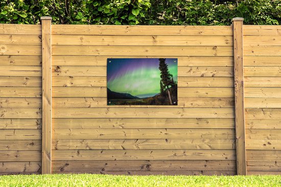 Posters de jardin Aurores Boréales - Arbre - Berg - Nature - 90x60 cm