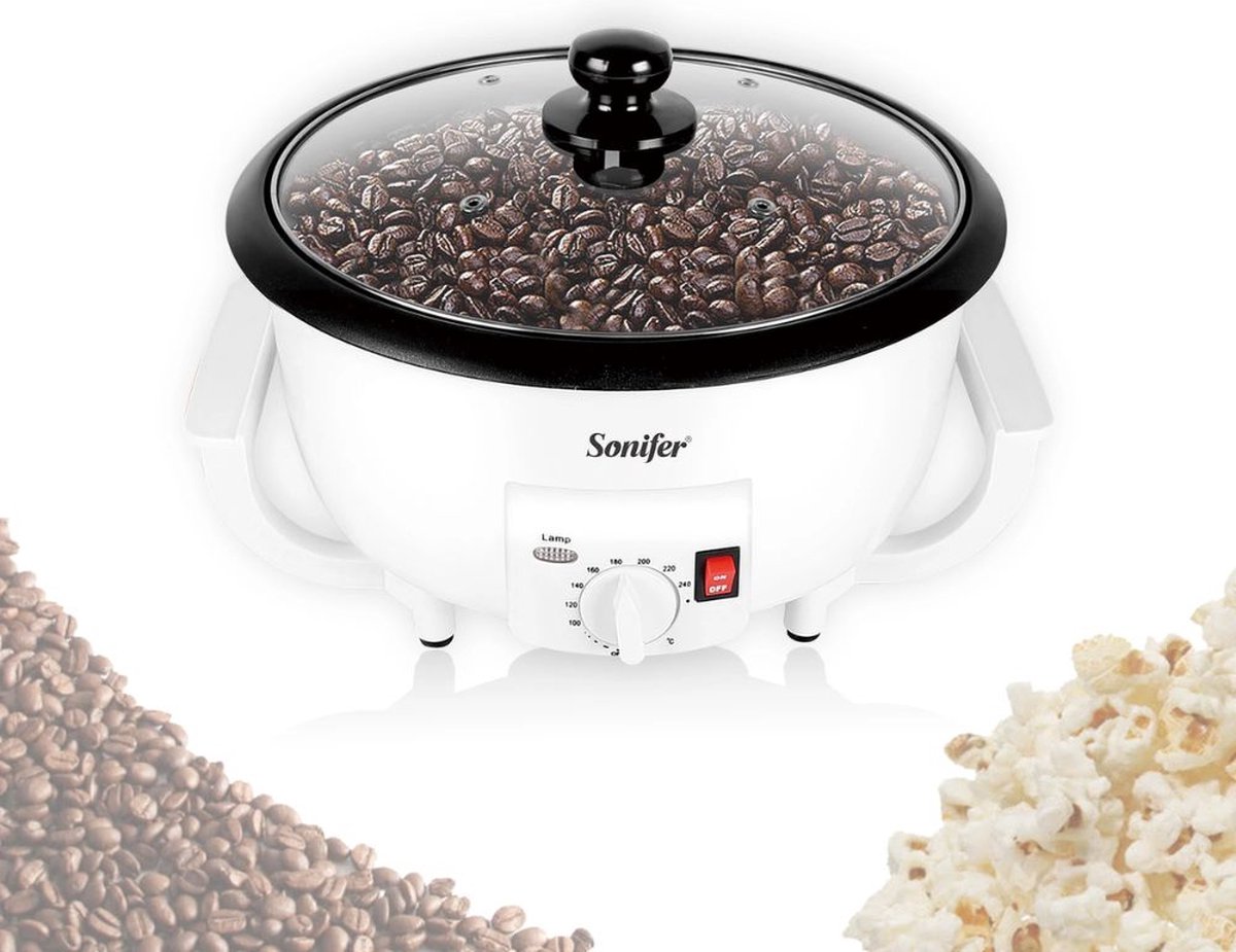 Elektrische Koffieboon Machine Pinda bonen koffie roosteren Popcorn maker Noten roosteren Koffiemolen
