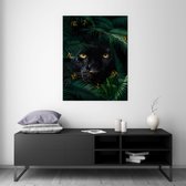 Poster Jungle Panther - Plexiglas - 120x180 cm  | Wanddecoratie - Interieur - Art - Wonen - Schilderij - Kunst