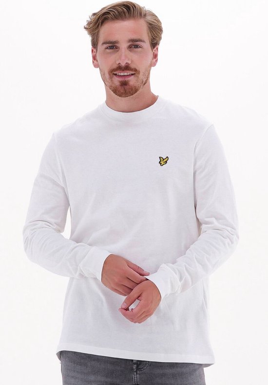 Lyle & Scott Mock Neck Long Sleeve Tshirt Polo's & T-shirts - Wit