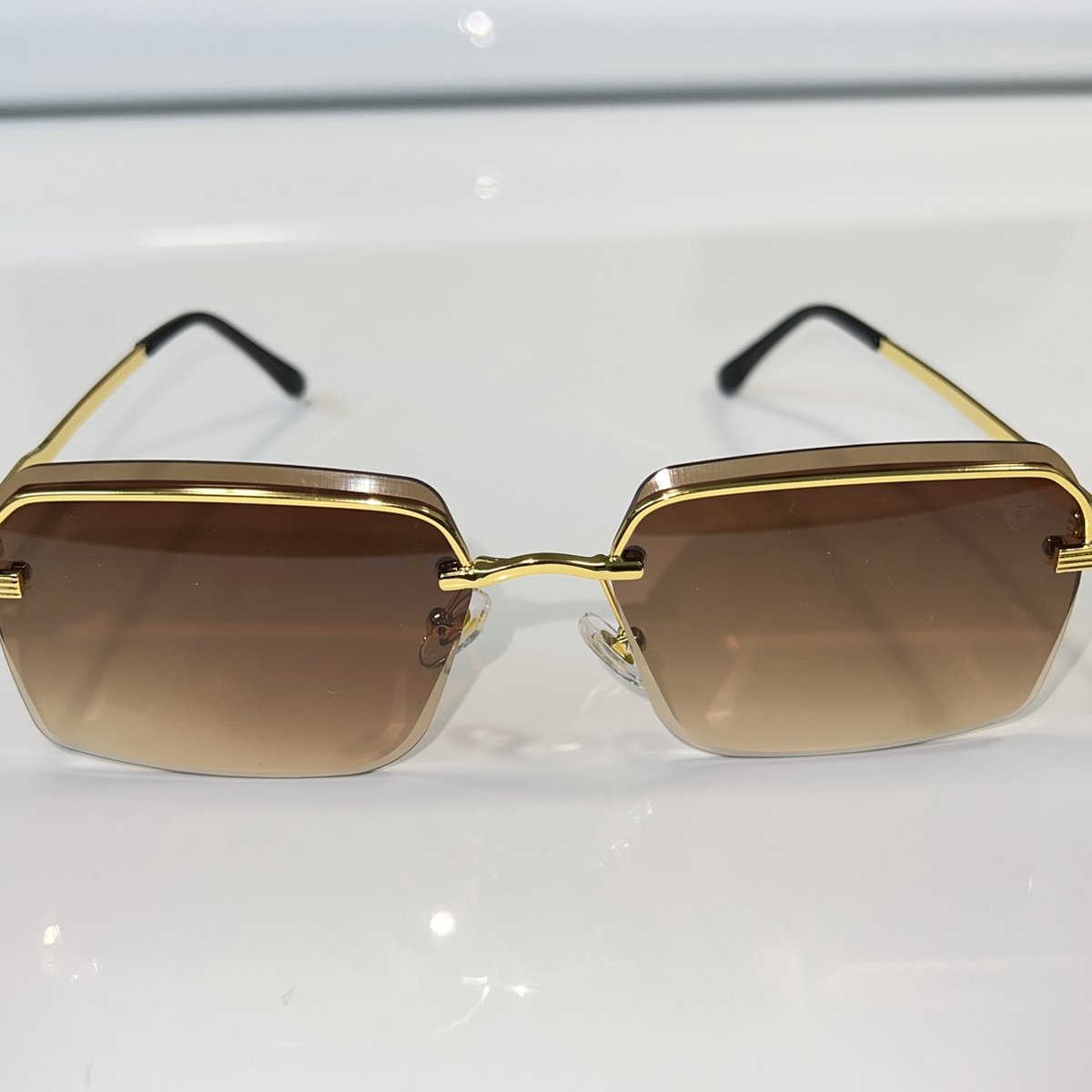 Sehgal Invincible Glasses - 14 carat gold plated - Brown shade - Sehgal Juwelier