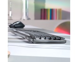 Logitech MX Mechanical toetsenbord RF-draadloos + Bluetooth QWERTZ Zwitsers Grafiet, Grijs