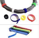 Gadgetpoint | Kabelhouders | Kabelklem | Klittenband | Totaal 25 stuks | Multicolor 25x
