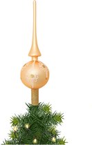 Pic/Pince de sapin - verre - H28 cm - décoré or mat - Décorations de Noël