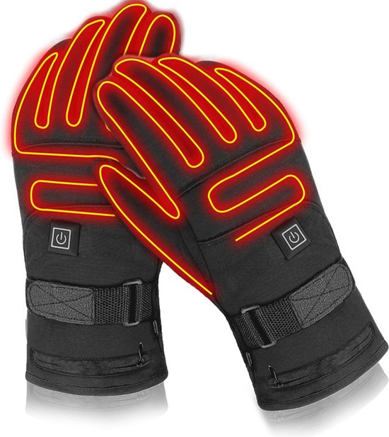 Happyment® Verwarmde handschoenen - Oplaadbaar - Heren - Motorhandschoenen - Black friday - Kerstcadeau - Maat L - Batterij 4000mAh